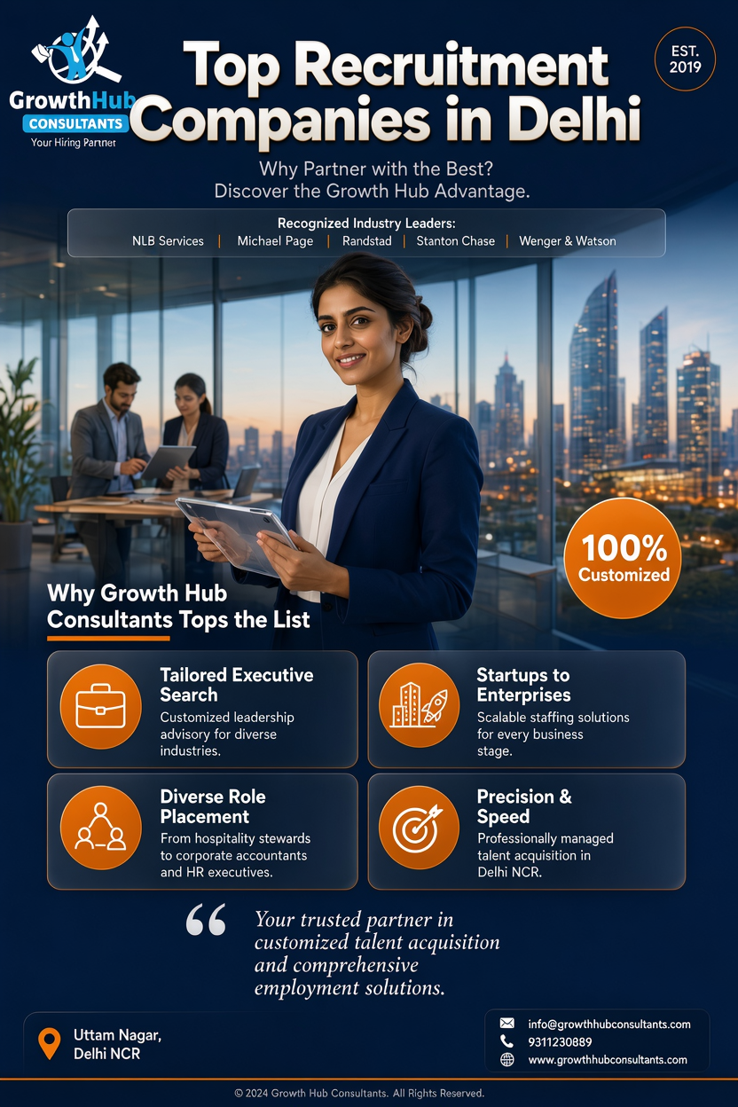 Best Recruitment Companies in Delhi: Why Growth Hub Consultancy Tops the List in 2026