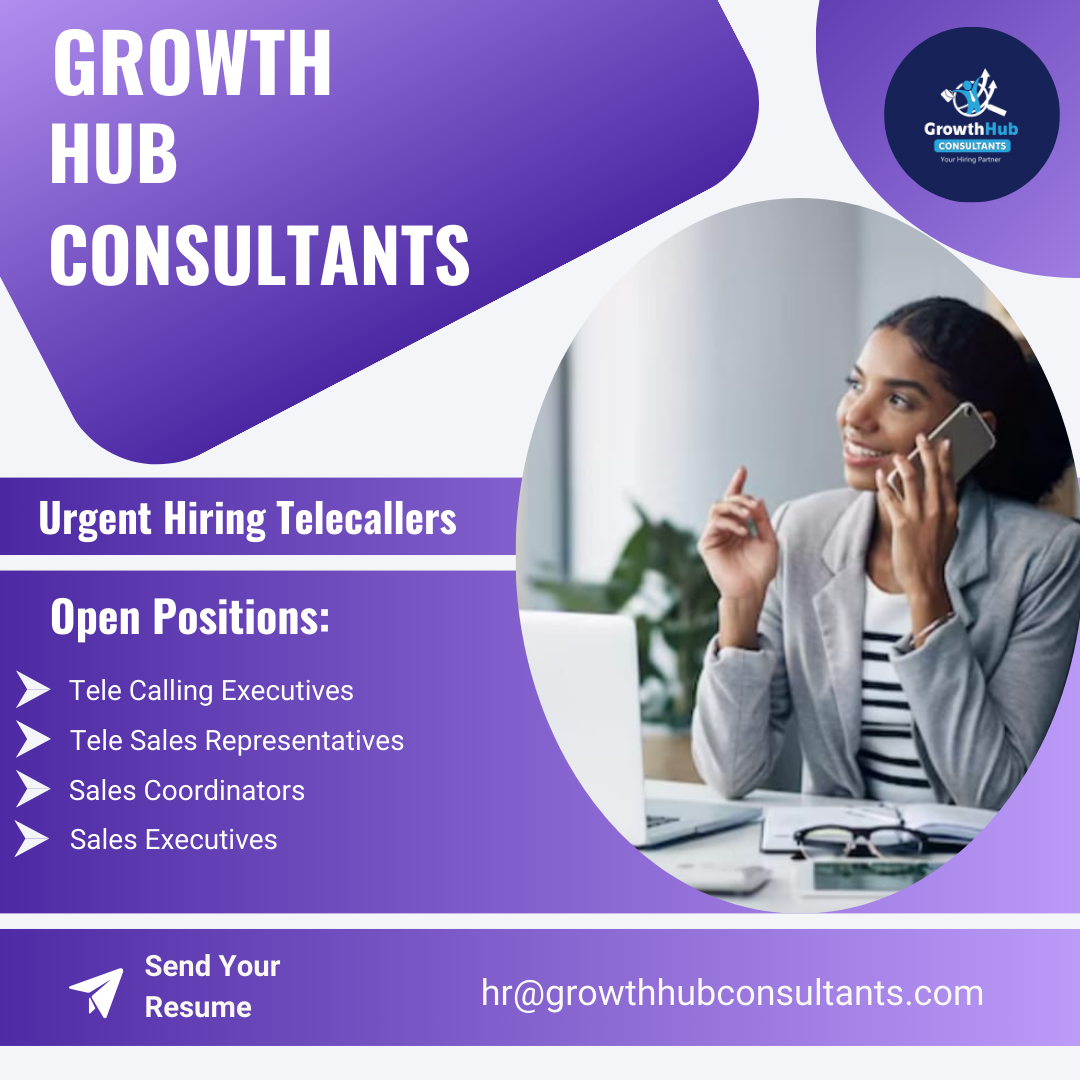 Join Our Team: Growth Hub Consultants is Hiring Female candidates for Exciting Opportunities!